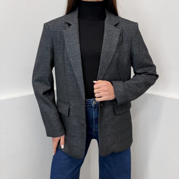 Klasikinis pilkas švarkas Noir