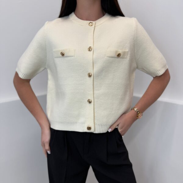 Beige megztinis su sagomis Felita