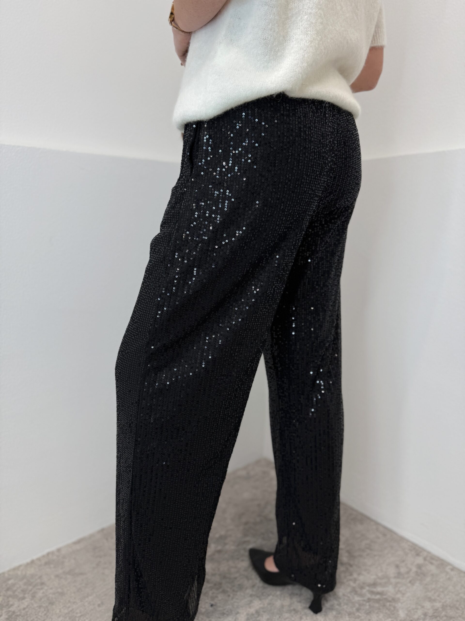 Žėrinčios kelnės Juodos - Image 3