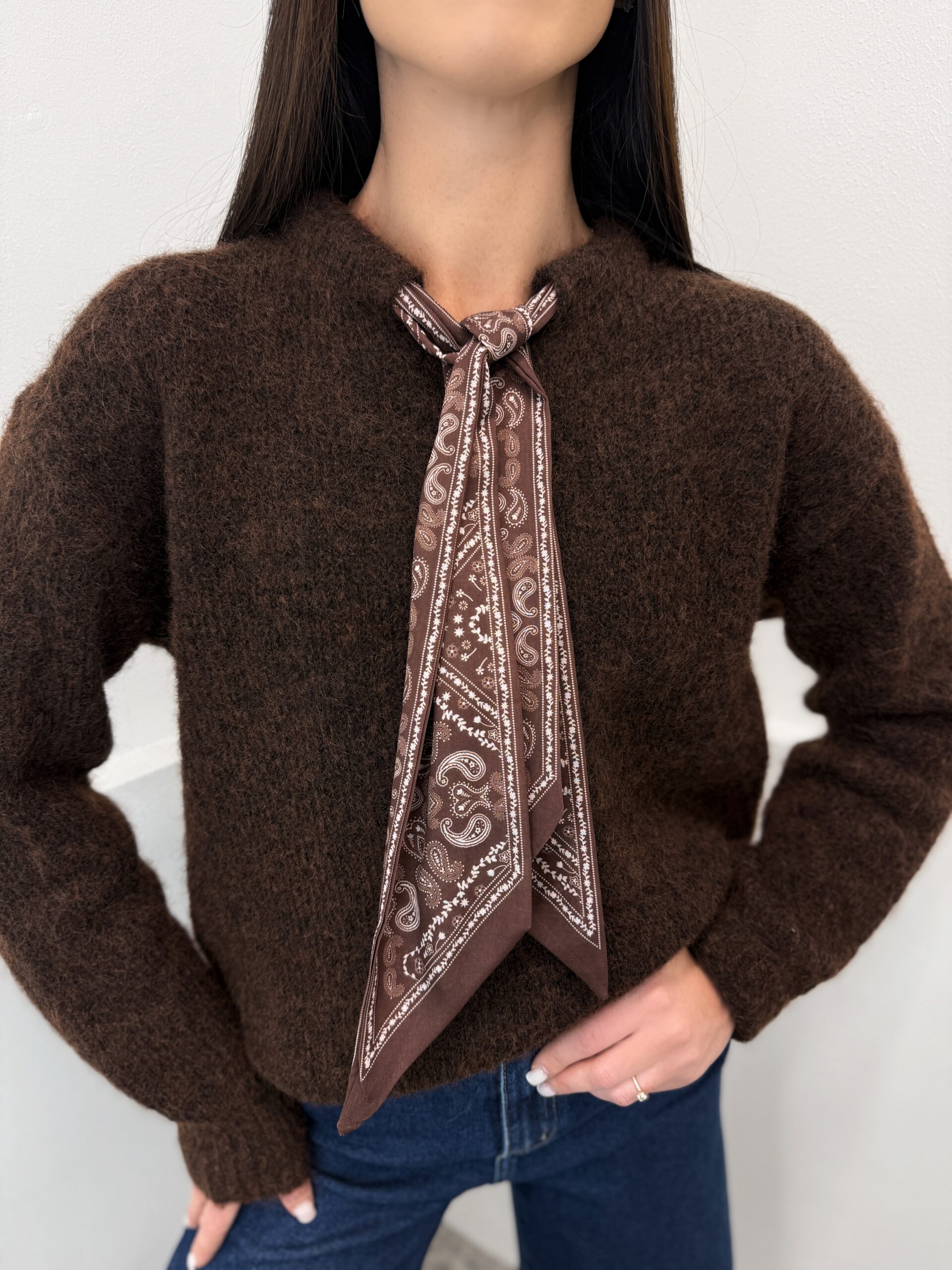 Megztinis su skarele Rudas - Image 2