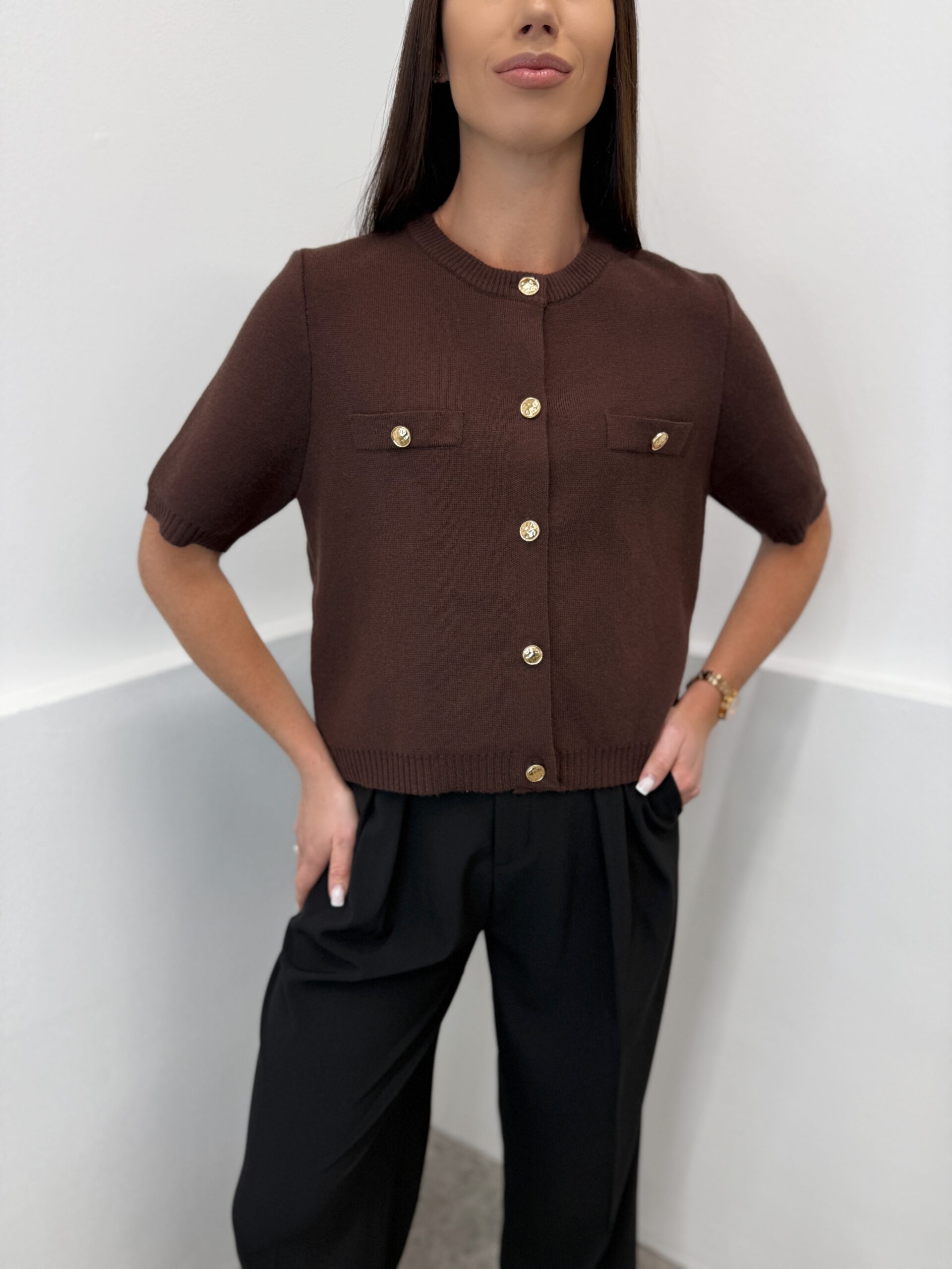 Rudas megztinis su sagomis Felita