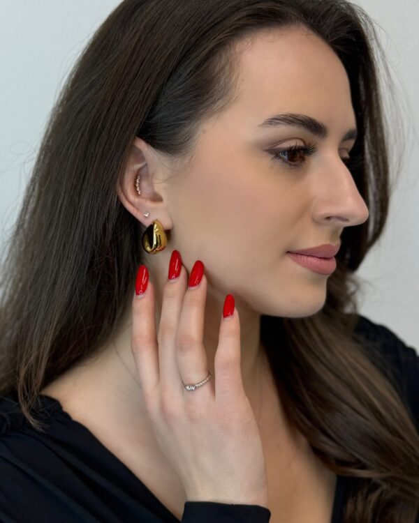 Auskarai Gold lašo formos