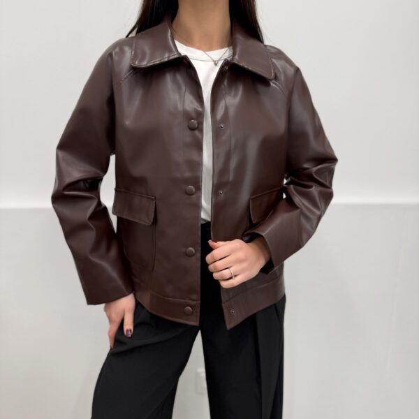 Eco odos rudas švarkas