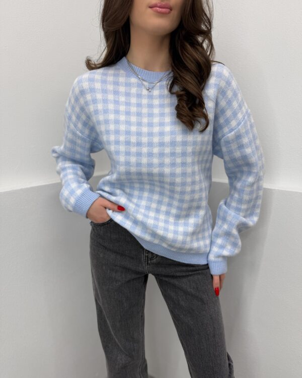 Languotas megztinis Blue Light