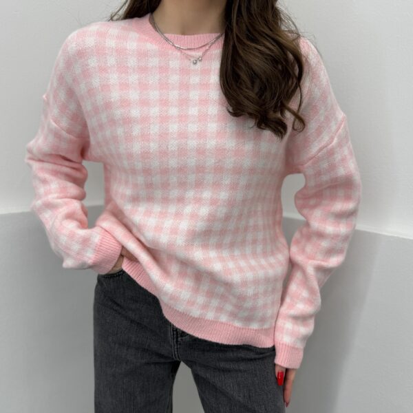 Languotas megztinis Pink