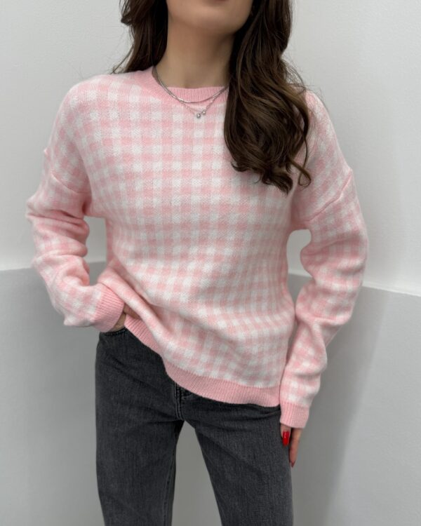 Languotas megztinis Pink