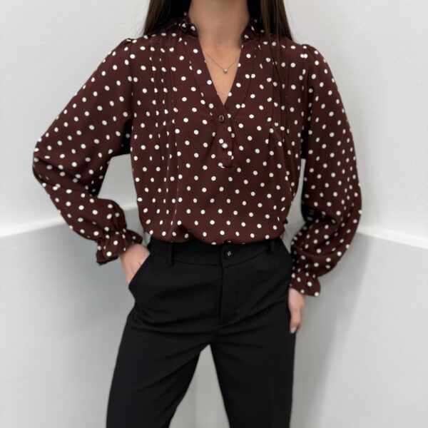 Ruda taškuota palaidinė