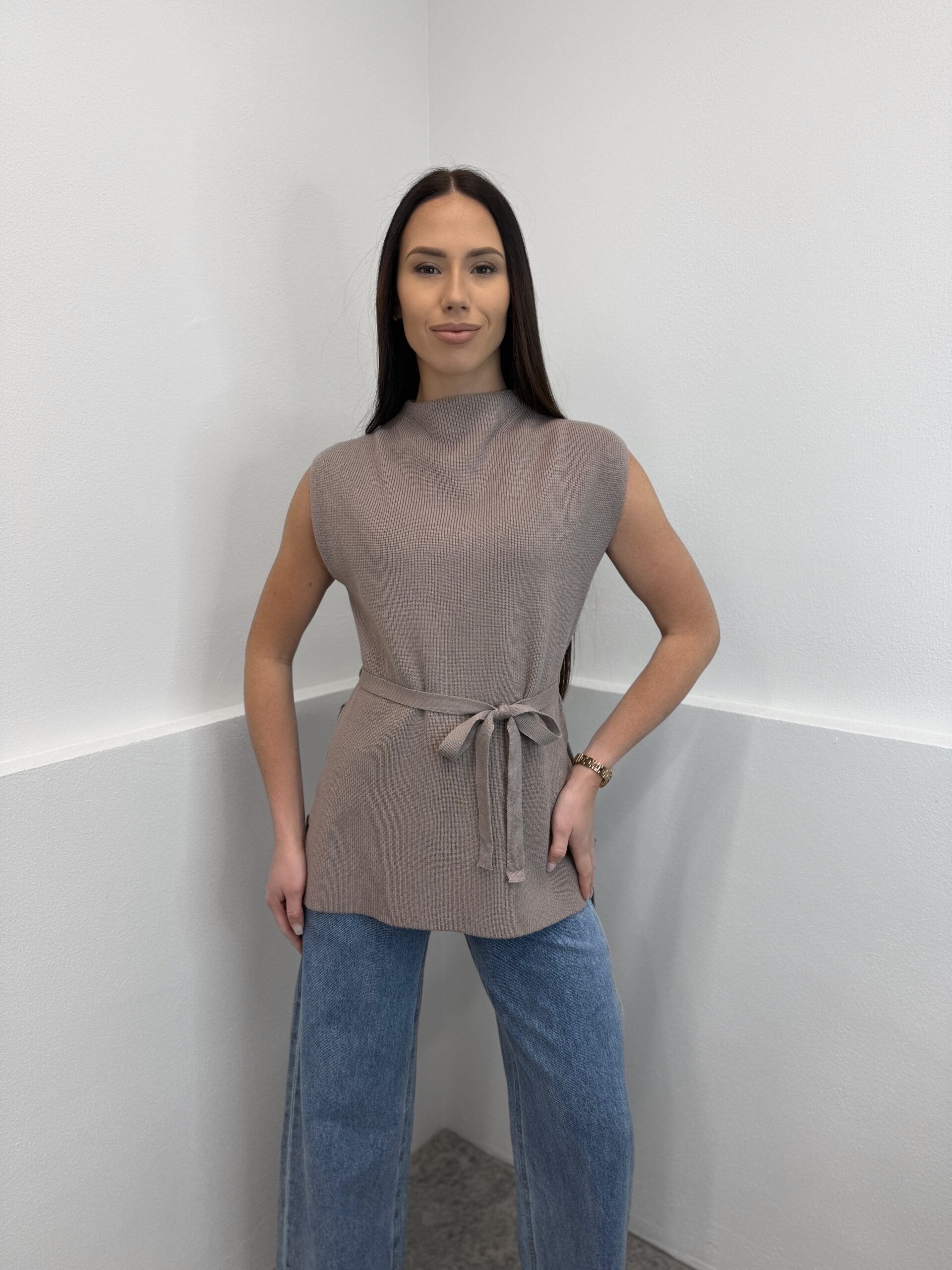 Prailginta liemenė Taupė - Image 2