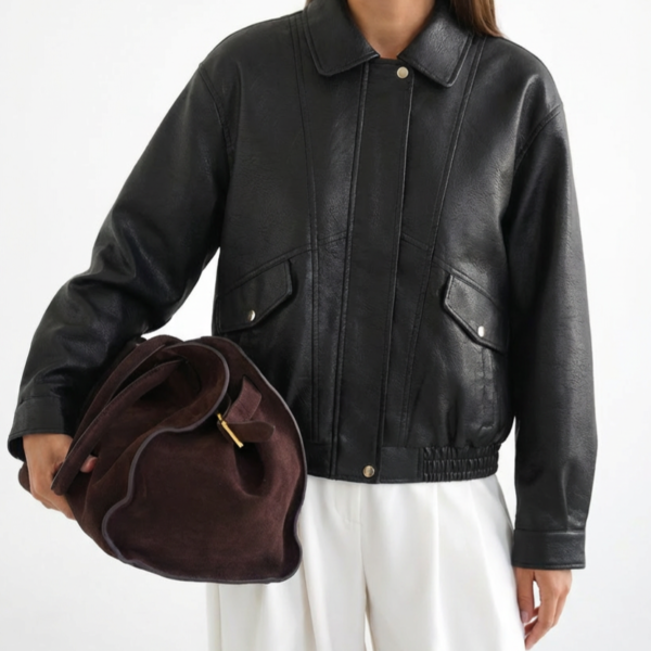 Eco odos juoda striukė Klara