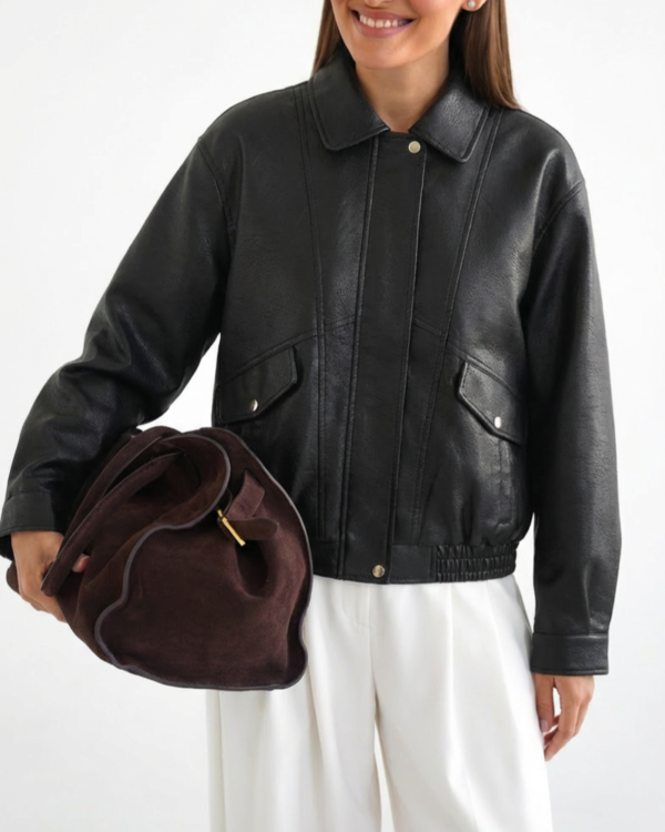 Eco odos juoda striukė Klara