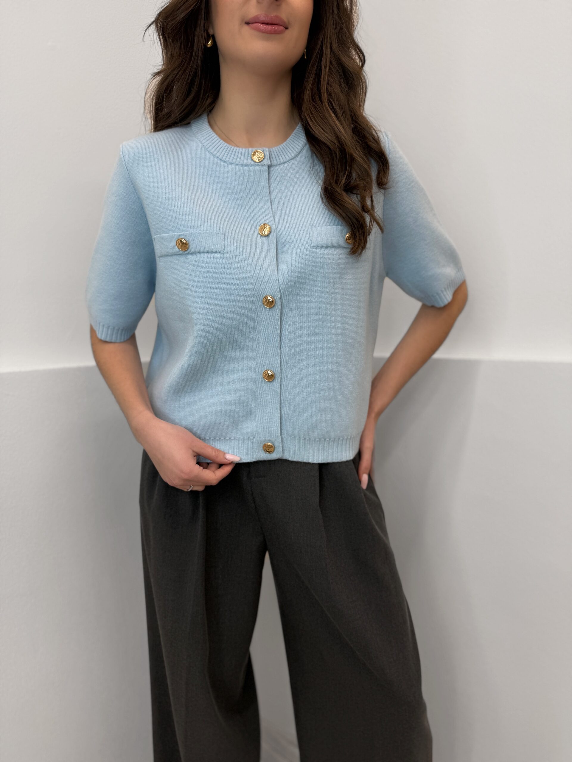 Blue megztinis su sagomis Felita