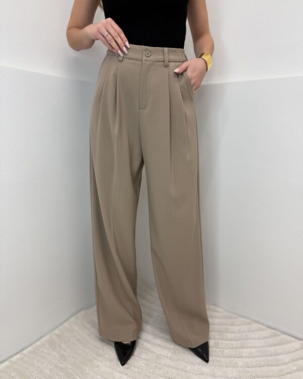 Klasikinės kelnės Beige Sofia