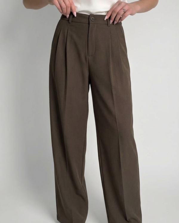 Klasikinės kelnės Brown Sofia