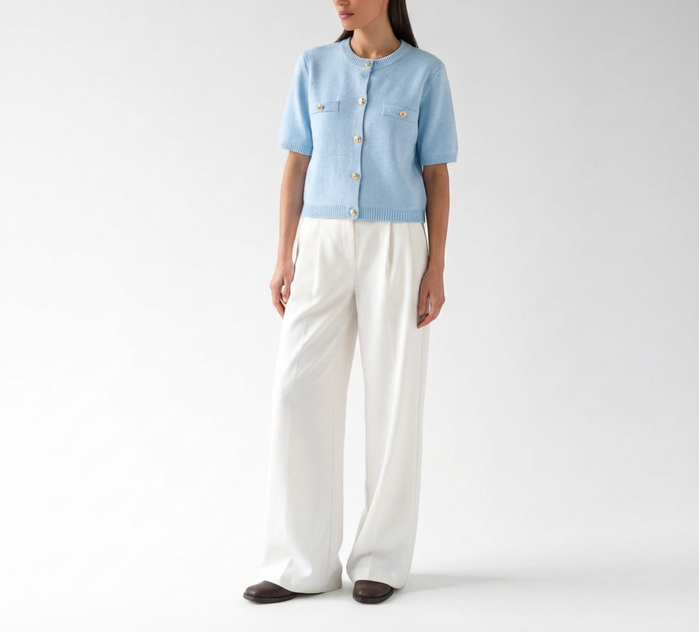 Blue megztinis su sagomis Felita - Image 2