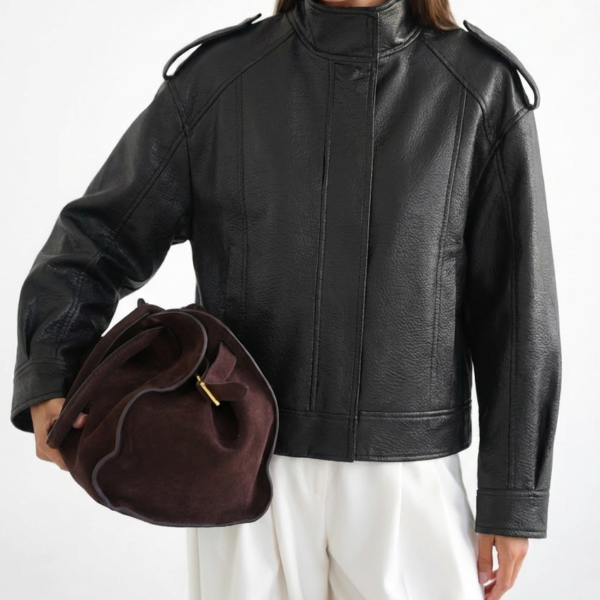 Eco odos juodas švarkelis