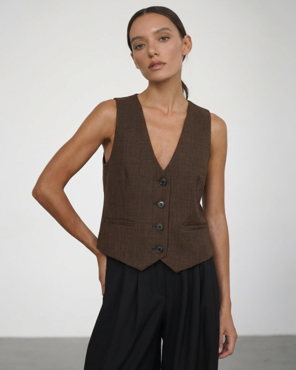 Ruda klasikinė liemenė