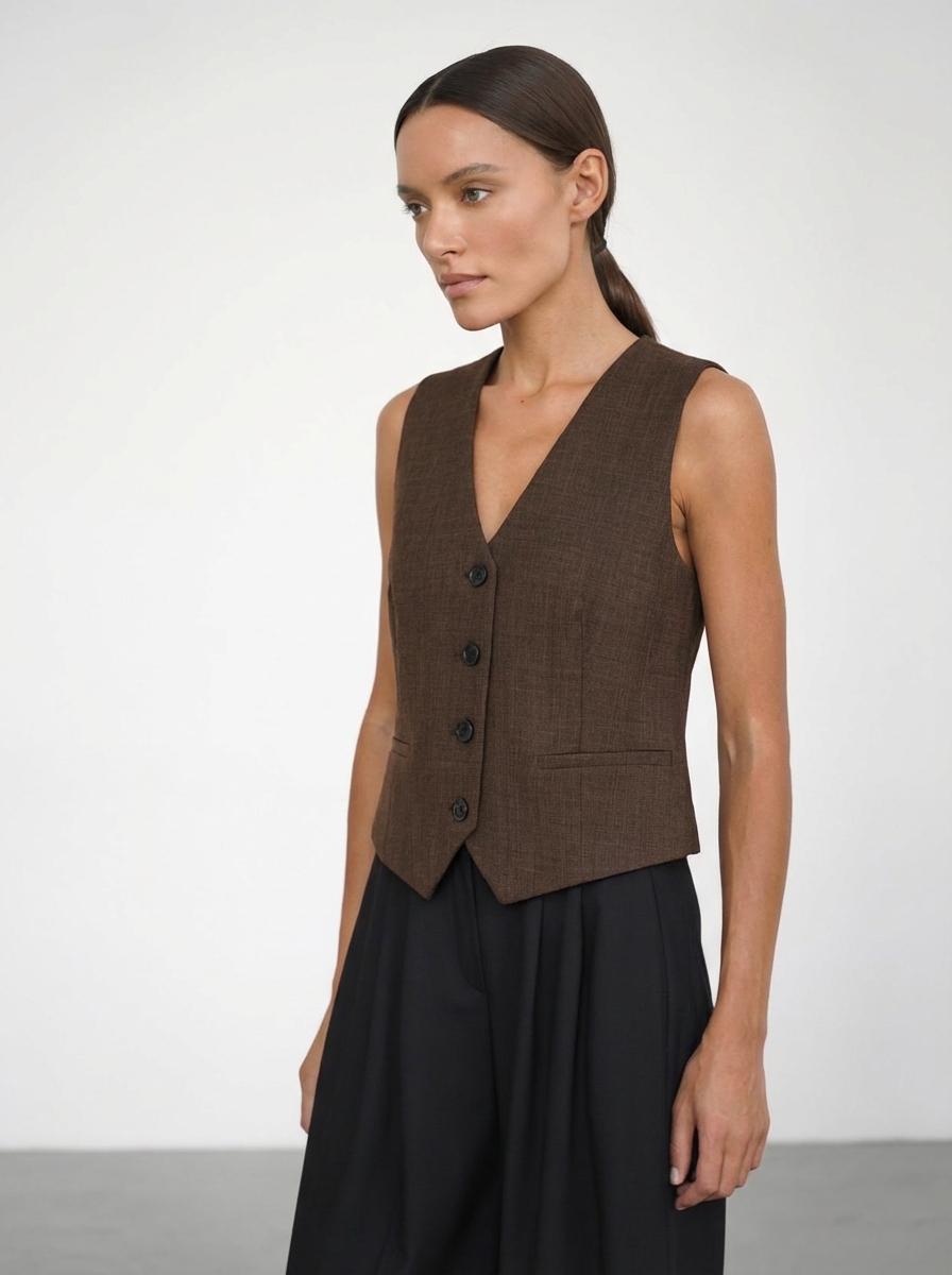 Ruda klasikinė liemenė - Image 2