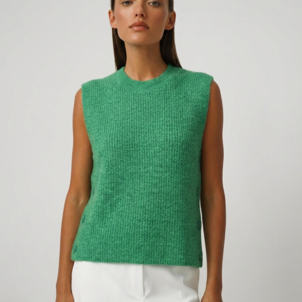 Žalia liemenė su sagomis