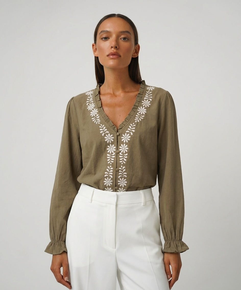 Palaidinė Chaki flowers