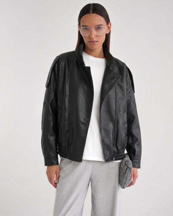 Eco odos juoda striukė Luna