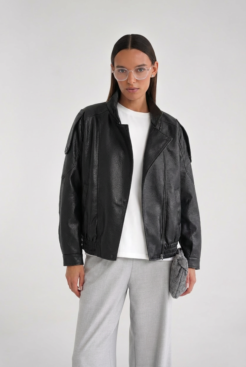 Eco odos juoda striukė Luna