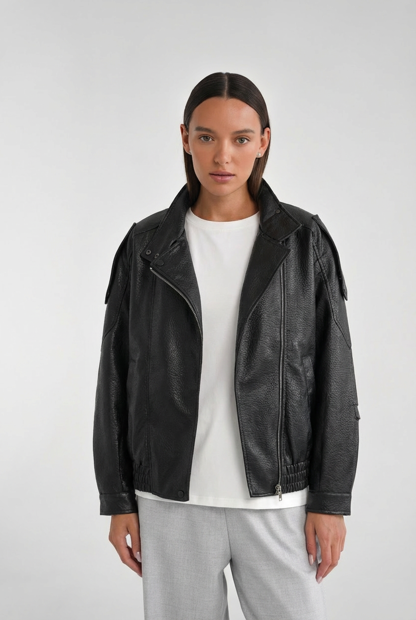 Eco odos juoda striukė Luna - Image 2