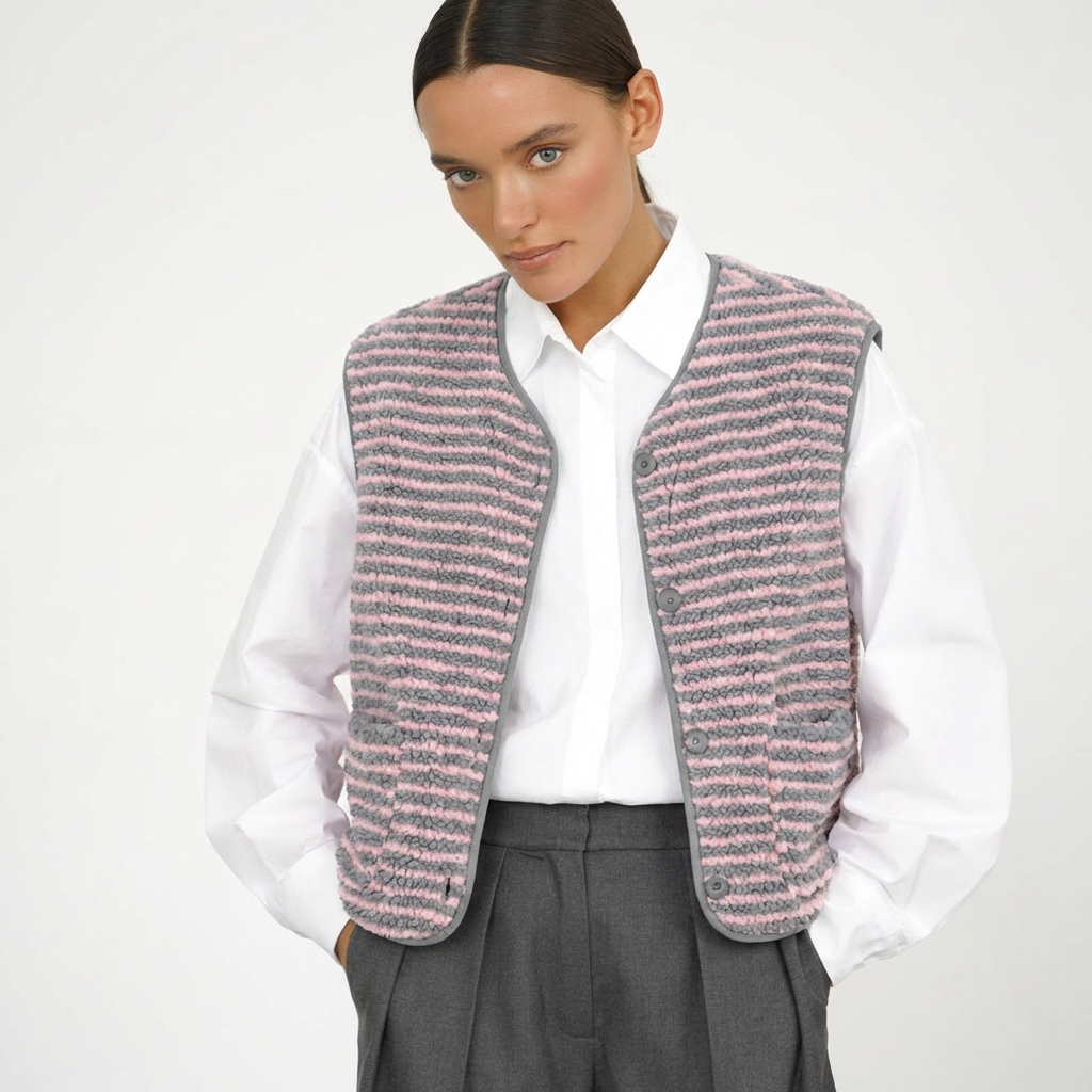 Pilka dryžuota liemenė - Image 2