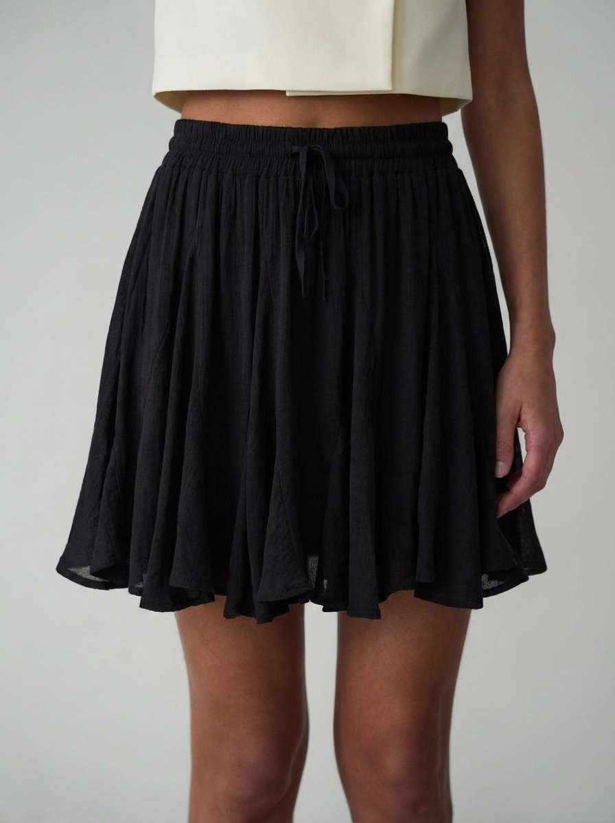 Juodas sijonas LINDA