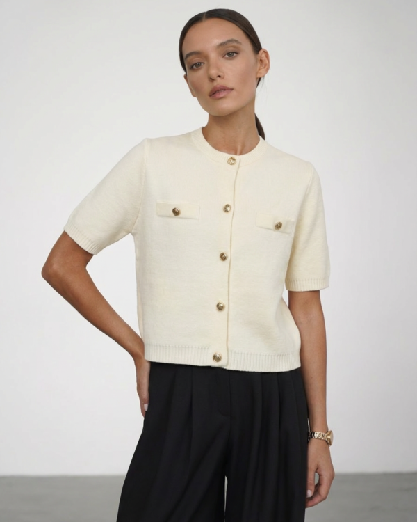 Beige megztinis su sagomis Felita