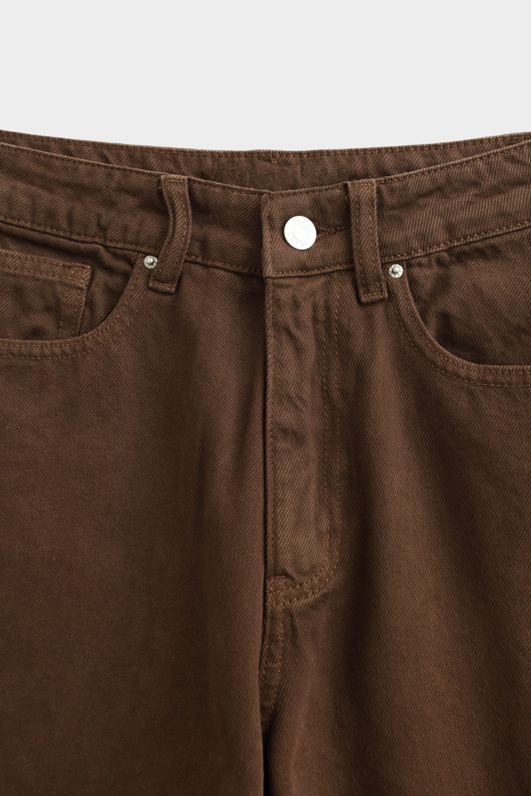 Rudos spalvos džinsai Wide leg - Image 3