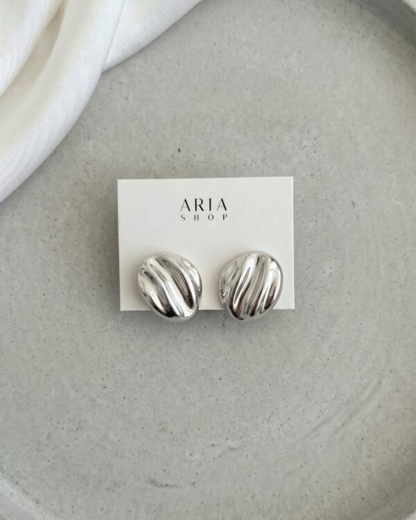 Wave auskarai Silver