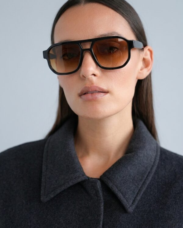 Soho Aviator akiniai nuo saulės Juodi
