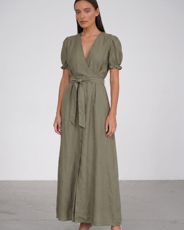 Selena khaki suknelė