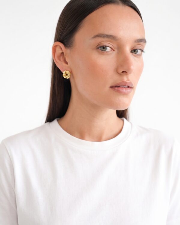 Knot auskarai Gold