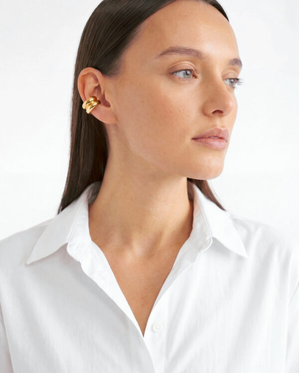 Dvigubas ear cuff Gold