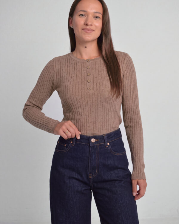 Taupe megztinis Elsie